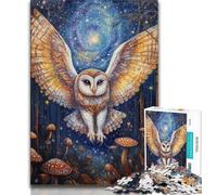 1000 Pieces Jigsaw Puzzle For Adults Teens Fantasy Owl,Toys Educational Games Stress Relieving Great Gifts And Toys 38x26cm
