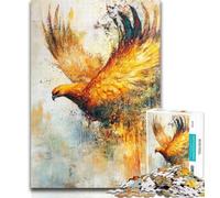 1000 Pieces Jigsaw Puzzle for Adults& Teens Fantasy Phoenix 1000 Piece Puzzle,with Matching Poster And Trivia Sheet for Ages 14+ 26x38cm