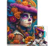 1000 Pieces Jigsaw Puzzle for Adults& Teens Fantasy Skeleton 1000 Piece Jigsaw,Challenging Game Gifts for Is Ideal As A Gift for The Whole Family 26x38cm
