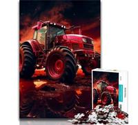 1000 Pieces Jigsaw Puzzle for Adults& Teens Fantasy Tractor Adult Jigsaw,Stress Reliever Difficult Challenge Secret Santa Gifts 38x26cm