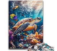 1000 Pieces Jigsaw Puzzle For Adults Teens Fantasy Turtle Jigsaw,Learning Educational Toys Family Games Gifts for Friends And Family (38x26cm)