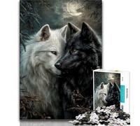 1000 Pieces Jigsaw Puzzle For Adults Teens Fantasy Wolf 1000 Piece Puzzle,Educational Toys & Games for Adults And Teenagers 26x38cm