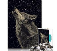 1000 Pieces Jigsaw Puzzle For Adults Teens Fantasy Wolf,Learning Educational Toys Family Games Enhance Love between Couples 75x50cm
