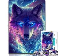 1000 Pieces Jigsaw Puzzle For Adults Teens Fantasy Wolf,Learning Educational Toys Family Games Unique Birthday And Gifts (38x26cm)