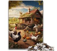 1000 Pieces Jigsaw Puzzle for Adults& Teens Farm Animal 1000 Pieces for Adults,Fun Activity for Home, Rainy Days Toys, Birthday Gifts (50x75cm)