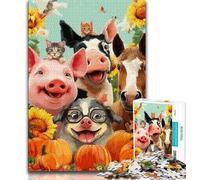 1000 Pieces Jigsaw Puzzle For Adults Teens Farm Animals 1000 Piece Puzzle,Educational Toys & Games for Adults And Teenagers 26x38cm