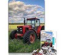 1000 Pieces Jigsaw Puzzle for Adults& Teens Farm Implement Tractor Adult Jigsaw,Birthday Present, Gifts, Wall Art for Age 14 Years Up 26x38cm