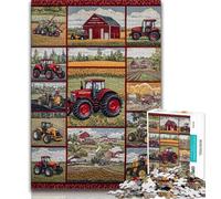 1000 Pieces Jigsaw Puzzle for Adults& Teens Farm Implement Tractor,Challenging Game Toys for Is Ideal As A Gift for The Whole Family (38x26cm)