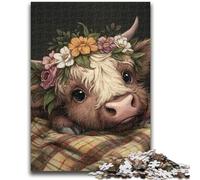 1000 Pieces Jigsaw Puzzle For Adults Teens Farm Yak for Age 14+ Challenging To Complete But Fun And Humorous Great Gifts And Toys 38x26cm