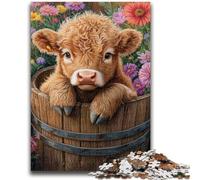 1000 Pieces Jigsaw Puzzle for Adults& Teens Farm Yak Stress Reliever Difficult Challenge Enhance Love between Couples 50x75cm