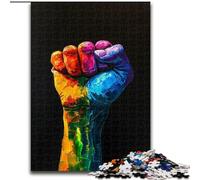 1000 Pieces Jigsaw Puzzle for Adults& Teens Fist Hand Gesture,for Educational Game Challenge Toy Birthday Present,Gifts,Wall Art 50x75cm