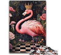 1000 Pieces Jigsaw Puzzle for Adults& Teens Flamingo Queen Family Fun Games Gifts for Friends And Family for Age 14+ 26x38cm