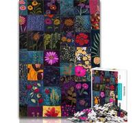 1000 Pieces Jigsaw Puzzle For Adults Teens Flower Collage Adult Jigsaw,Family Activity Fun at Home Activities, Birthday Present,Travel Gifts (size 75x50cm)