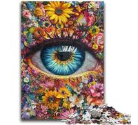 1000 Pieces Jigsaw Puzzle for Adults& Teens Flower Eyes 1000 Piece Puzzle,Birthday Present, Gifts, Wall Art for Ages 14+ (26x38cm)