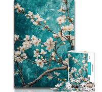 1000 Pieces Jigsaw Puzzle for Adults& Teens Flower Oil Painting Teenager Puzzles,Fun Games Wall Decoration Unique Birthday And Xmas Gifts 38x26cm