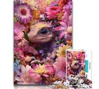 1000 Pieces Jigsaw Puzzle for Adults& Teens Flowers And Baby Dragons,learning Educational Is Ideal As A Gift for The Whole Family 75x50cm