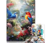 1000 Pieces Jigsaw Puzzle for Adults& Teens Flowers Birds,Educational Games Home Decoration for Is Ideal As A Gift for The Whole Family (75x50cm)
