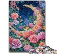 1000 Pieces Jigsaw Puzzle for Adults& Teens Flowers Moon for Educational Game Challenge Toy Unique Home Decor And Gifts 50x75cm