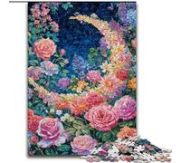 1000 Pieces Jigsaw Puzzle For Adults Teens Flowers Moon, Toys Educational Games Stress Relieving Unique Home Decor And Gifts (size 50x75cm)