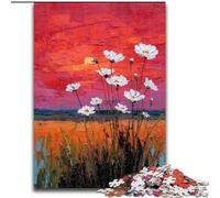 1000 Pieces Jigsaw Puzzle for Adults& Teens Flowers Oil Painting, Elephant Toy Intellectual Game Birthday Present, Gifts, Wall Art for Ages 14+ (Size 50x75cm)