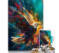 1000 Pieces Jigsaw Puzzle For Adults Teens Flying Eagle Puzzles for Teenagers,Educational Games Home Decoration Unique Home Decor And Gifts 26x38cm