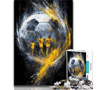 1000 Pieces Jigsaw Puzzle for Adults& Teens Football Sports,Help The Brain Exercise Addictive Toys to Cultivate Patience Perfect Decoration 38x26cm