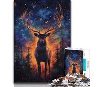 1000 Pieces Jigsaw Puzzle for Adults& Teens Forest Deer Teenager Jigsaw,Classic Educational Games Beautiful Decoration (size 75x50cm)