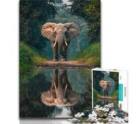 1000 Pieces Jigsaw Puzzle For Adults Teens Forest Elephants 1000 Piece Puzzle,Educational Toys & Games for Adults And Teenagers 75x50cm