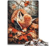 1000 Pieces Jigsaw Puzzle for Adults& Teens Fox in Autumn 1000 Piece Puzzle,Birthday Present, Gifts, Wall Art for Ages 14+ (50x75cm)