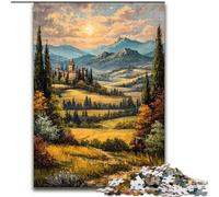 1000 Pieces Jigsaw Puzzle for Adults& Teens French Provence Countrys, Family Activity Unique Home Decor And Gifts for Ages 14+ (Size 50x75cm)