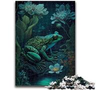 1000 Pieces Jigsaw Puzzle For Adults Teens Frog Mythical Land Help The Brain Exercise Addictive Toys to Cultivate Patience Artists Collection, Fine Art 26x38cm
