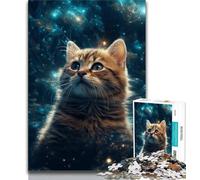 1000 Pieces Jigsaw Puzzle for Adults& Teens Galaxies Cats Teenager Jigsaw,Classic Educational Games Beautiful Decoration (size 38x26cm)