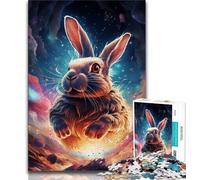 1000 Pieces Jigsaw Puzzle for Adults& Teens Galaxies Rabbits Puzzles for Adults,Unique Birthday And Gifts for And Age 14 Years Up (size 38x26cm)