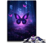 1000 Pieces Jigsaw Puzzle for Adults& Teens Galaxy Butterfly for Educational Game Challenge Toy Deal As Gifts for The Whole Family 26x38cm