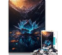 1000 Pieces Jigsaw Puzzle For Adults Teens Galaxy Fantasy Lotus 1000 Piece Puzzle,Educational Toys & Games for Adults And Teenagers 26x38cm