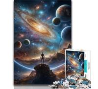 1000 Pieces Jigsaw Puzzle for Adults& Teens Galaxy Fantasy Planet Adult Jigsaw,Stress Reliever Difficult Challenge Secret Santa Gifts 38x26cm