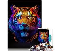 1000 Pieces Jigsaw Puzzle For Adults Teens Galaxy Fantasy Tiger Adult Jigsaw,Family Activity Fun at Home Activities, Birthday Present,Travel Gifts (size 75x50cm)