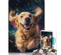 1000 Pieces Jigsaw Puzzle For Adults Teens Galaxy Golden Retriever 1000 Piece Puzzle,Educational Toys & Games for Adults And Teenagers 26x38cm