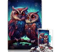 1000 Pieces Jigsaw Puzzle for Adults& Teens Galaxy Owl Teenager Jigsaw,Classic Educational Games Beautiful Decoration (size 75x50cm)