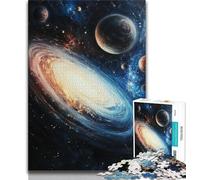 1000 Pieces Jigsaw Puzzle for Adults& Teens Galaxy Planet,Challenging To Complete But Fun And Humorous Birthday Present,Gifts,Wall Art 50x75cm