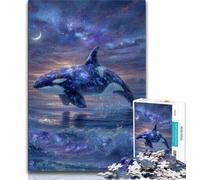 1000 Pieces Jigsaw Puzzle for Adults& Teens Galaxy Whale,Educational Games Home Decoration for Is Ideal As A Gift for The Whole Family 38x26cm