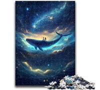 1000 Pieces Jigsaw Puzzle For Adults Teens Galaxy Whale Teenager Puzzles,Educational Toy Funny Family Games Unique Home Decor (38x26cm)