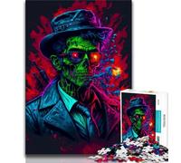 1000 Pieces Jigsaw Puzzle for Adults& Teens Gangster Zombie Elegant Teenager Puzzles,Family Entertainment Toys with Matching Poster And Trivia Sheet (size 38x26cm)