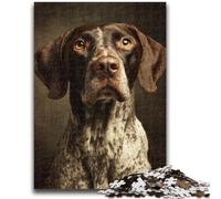 1000 Pieces Jigsaw Puzzle For Adults Teens German Shorthaired Pointer Puzzles for Teenagers,Decompressing Intellectual Educational Toy Perfect Decoration (38x26cm)