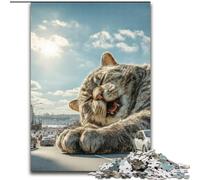 1000 Pieces Jigsaw Puzzle for Adults& Teens Giant Cat Educational Games Home Decoration Educational Game for Birthday, Chrismas 26x38cm