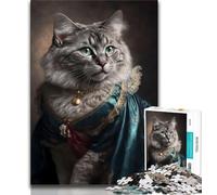 1000 Pieces Jigsaw Puzzle for Adults& Teens Glorious Magnificent Cat Puzzles for Teenagers,Secret Santa Gifts for Age 14 Years Up 38x26cm