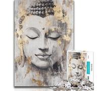 1000 Pieces Jigsaw Puzzle For Adults Teens Golden Buddha Statue,Family Entertainment Toys Is Ideal As A Gift for The Whole Family 38x26cm