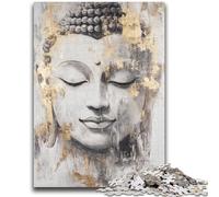 1000 Pieces Jigsaw Puzzle For Adults Teens Golden Buddha Statue Puzzles for Teenagers,Stress Reliever Staycation Kill Time Enhance Love between Couples (50x75cm)