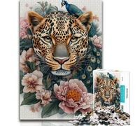1000 Pieces Jigsaw Puzzle for Adults& Teens Golden Leopard,Challenging To Complete But Fun And Humorous Unique Birthday And Gifts (38x26cm)