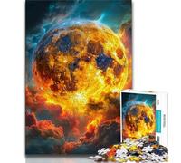 1000 Pieces Jigsaw Puzzle for Adults& Teens Golden Moon,Toys Educational Games Stress Relieving Unique Birthday And Gifts (75x50cm)